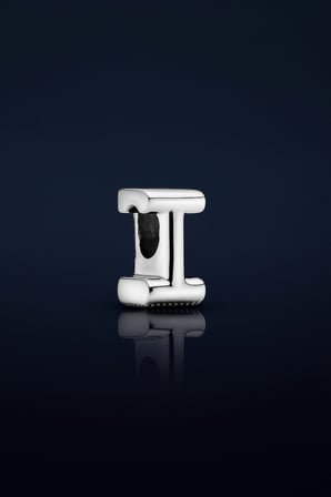 I harf charm 925 ayar gümüş