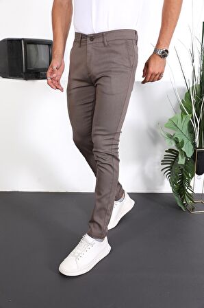 Slim Fit Chino Keten Pantolon