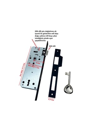 Özen Handles Mat Siyah İç Kapı Gömme Wc Banyo Kilit 40/90/23 Kare 40 Mm 1 Adet