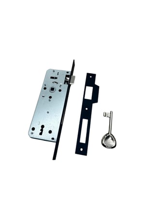 Özen Handles Mat Siyah İç Kapı Gömme Wc Banyo Kilit 40/90/23 Kare 40 Mm 1 Adet