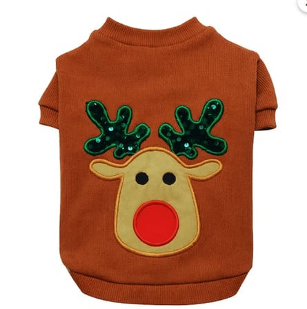 Gedyco Choco Deer Xmas Küçük Irk Köpek Likralı Sweatshirt