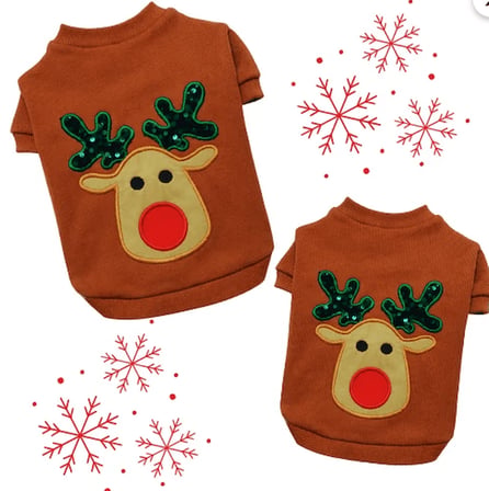 Gedyco Choco Deer Xmas Küçük Irk Köpek Likralı Sweatshirt