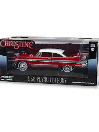 Greenlight Hollywood – 1:24 1958 Plymouth Fury “Christine” (Evil Version) –Diecast Model Araba
