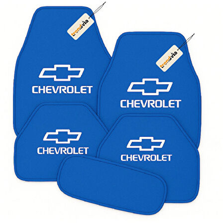 Mavi Renk Chevrolet Oto Halı Paspas Takımı 5’li Set – Aracınıza Özel Şık ve Dayanıklı Zemin Koruma