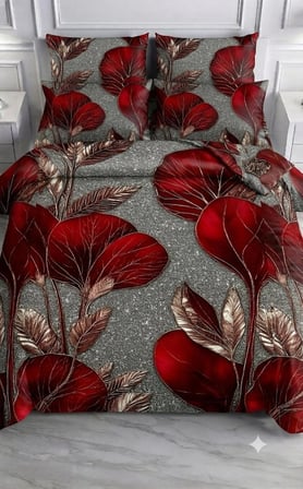 Özel Tasarım Marka 240*260 Cm Çift Kişilik Nevresim Takımı Organik Saten & Pamuk Luxury Ranforce Premium Kumaş Dokuma Çiçekli deluxe zambak sümbül orkide lotus lale papatya yonca siyah kırmızı beyaz
