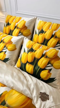 Özel Tasarım Marka 240*260 Cm Çift Kişilik Nevresim Takımı Organik Saten & Pamuk Luxury Ranforce Premium Kumaş Dokuma Çiçekli deluxe zambak sümbül orkide lotus lale papatya yonca siyah kırmızı beyaz
