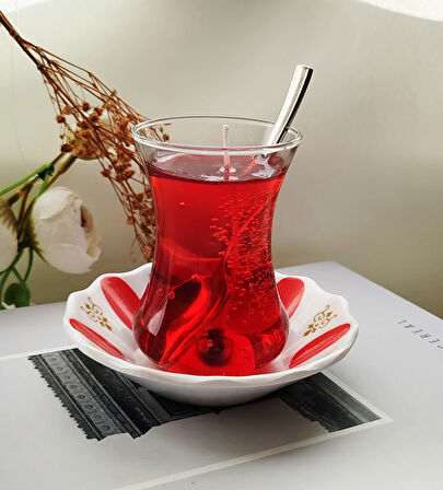 Okyanus Kokulu Dekoratif Nostaljik Çay Jel Mum