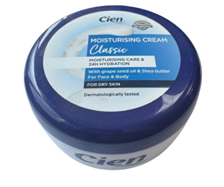 Cien Classic El &Yüz Nemlendirici Krem – 250 ml 24h 