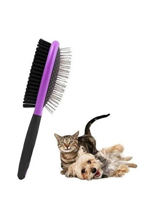 Bak Gel Al  Çok Amaçlı Çift Taraflı Evcil Hayvan Temizleme Fırçası  Kedi ve Köpek Tüy Bakımı Için Kolay Kullanım