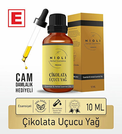 Nioli Çikolata Esansiyel Uçucu Yağ Buhurdanlık Yağı Aromaterapi Yağı 10 ML