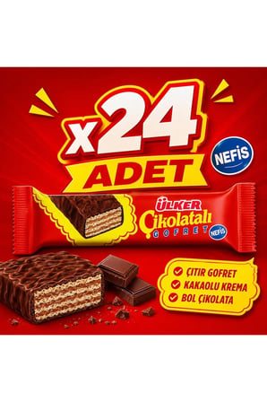 Ülker Çikolatalı Gofret (36 g) x24 adet
