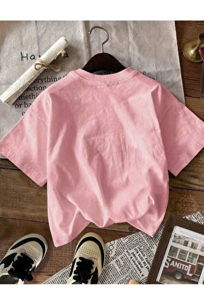 malkoçbey çilek baskılı oversize unisex basic t-şhirt