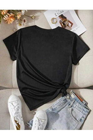 malkoçbey çilek baskılı oversize unisex basic t-şhirt
