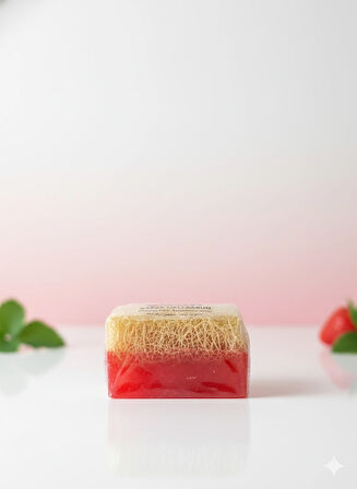 Doğal Çilek Kabak Lifli Sabun