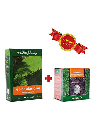 Prestige Gölge Alan Çim Tohumu - Genta İlk Tesis Çim Gübresi 1 Kg - 40 m2 alan içindir