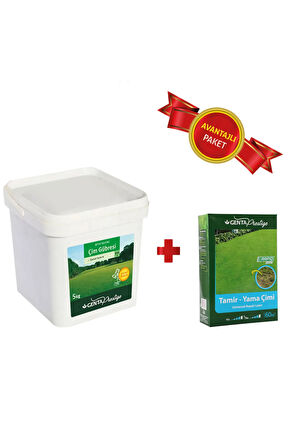 Prestige Tamir Yama Çim Tohumu - Prestige Genel Bakım Çim Gübresi 5 Kg - Çim Bakım Paketi