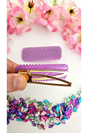 Karanlıkta Parlayan Mor Yan Toka Tırtıklı 7 cm