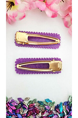 Karanlıkta Parlayan Mor Yan Toka Tırtıklı 7 cm