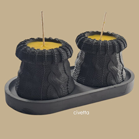 dekoratif 2 li mumluk kavun kukulu