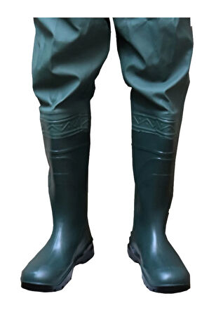 Su Geçirmez Çizmeli PVC  Pantolon, Avcı Balıkçı, Çiftçi, Bahçe Tarla Sulama %100Su Geçirmez Dikişsiz
