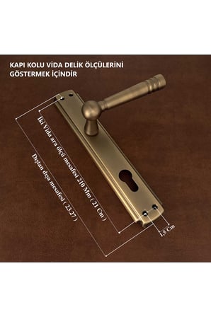 Osmanlı Handles Mat Skoç Titanyum Lüx Aynalı Oda Kapı Kolu 1 Takım