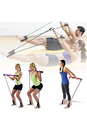CKSpor Squat Pilates Studio Evde Spor Egzersiz Çubuğu Kalça Basen Sıkılaştırıcı Pilates Barı Plates