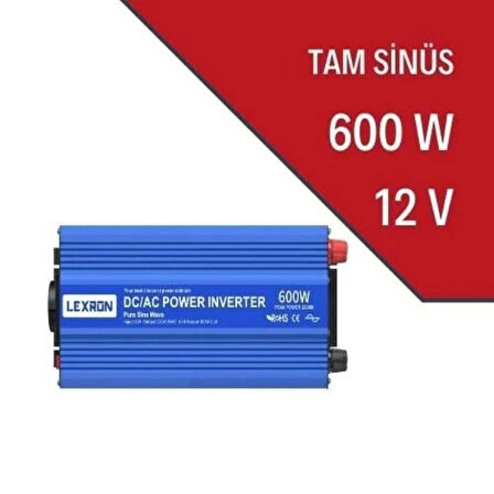 LEXRON 600W-12V Tam Sinüs İnverter