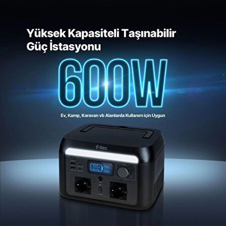 ttec PowerMax Pro 600W Taşınabilir Güç İstasyonu