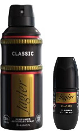 Jagler Classic Roll-On 50ml & Deodorant 150 ml – Gün Boyu Ferahlık ve Koruma