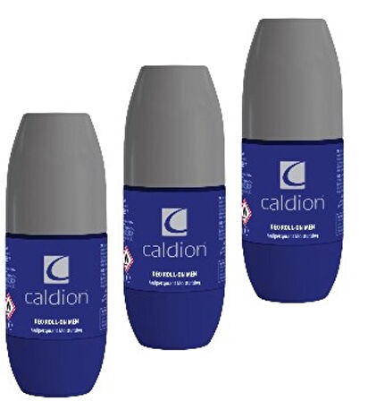 Caldion Men Roll On Deodorant 50ml – Erkekler İçin Kalıcı Ferahlık ve Güçlü Koruma 3 ADET