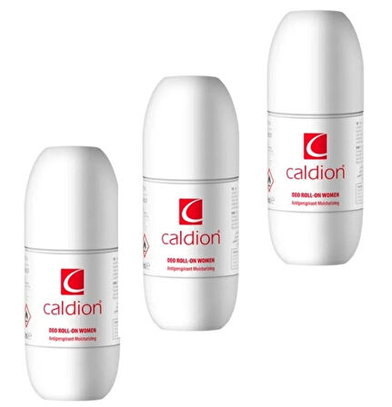 Caldion Women Roll On Deodorant 50ml – Kadınlar İçin Kalıcı Ferahlık ve Zarif Koku 3 ADET