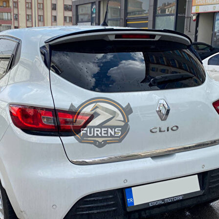 Renault Clio 4 2012-2019 Bagaj Üstü Yarasa Spoiler Bagaj Çıtası Piano Black Spoyler