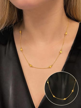 Çelik Gold Kolye figürlü
