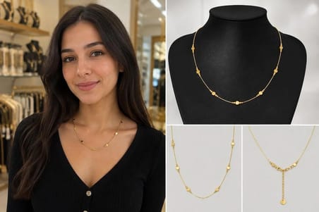 Çelik Gold Kolye figürlü