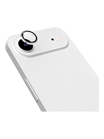 iPhone AIR Uyumlu Metal Çerçeveli Temperli Kamera Lens Koruyucu