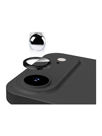 iPhone AIR Uyumlu Metal Çerçeveli Temperli Kamera Lens Koruyucu