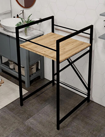 Çamaşır Makinası ve Kurutma Makinası Rafı Çamaşır Makinası Üstü Banyo Düzenleyici Raf