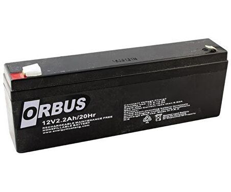 ORBUS 12 V 2.2 Ah 178*34*60 mm KURU AKÜ 6 Ay Garantili / Ücretsiz