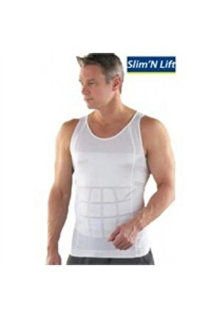 Erkek Beyaz Slim N Lift Atlet Korse  Xl