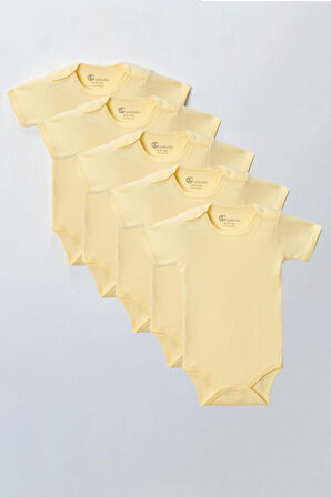 Kısa Kol Body Zıbın Çocuklar İçin (5 ADET) Alttan Çıtçıtlı Özel Gereksinimli Büyük Boy