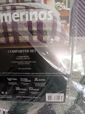 Merinos Comforter Çift Kişilik Yorgan Set / 220x240 / Çeyiz / Yorgan /Set