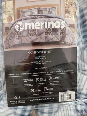 Merinos Comforter Çift Kişilik Yorgan Set / 220x240 / Çeyiz / Yorgan /Set
