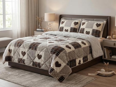 Merinos Comforter Çift Kişilik Yorgan Set / 220x240 / Çeyiz / Yorgan /Set