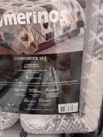 Merinos Comforter Çift Kişilik Yorgan Set / 220x240 / Çeyiz / Yorgan /Set