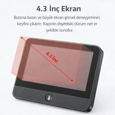  Ev Güvenliğinde Yeni Nesil Akıllı WiFi Kapı Dürbünü 2.4G WiFi Kapı Kamerası Her Yerden Kontrol
