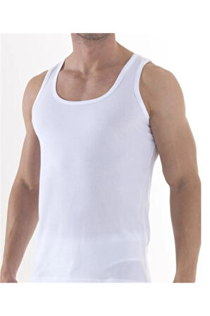 3'lü Paket 00 % 100 Pamuk Extra Beyaz Süprem Erkek Atlet