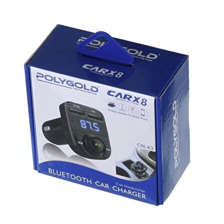 Polygold Carx8 Bluetooth Araç Kiti Cn-43