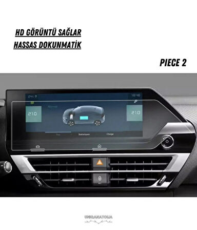 Citroen C4 X-C4 X Max 2025 Hayalet Gösterge ve Navigasyon Multimedya Uyumlu Set Nano Ekran Koruyucu