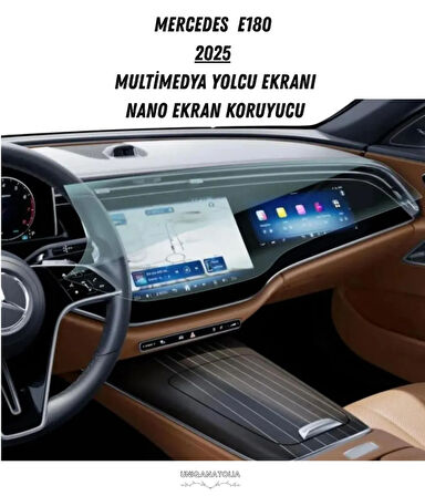 Mercedes E180 2025 Multimedya ve Yolcu Ekran Uyumlu Nano Ekran Koruyucu