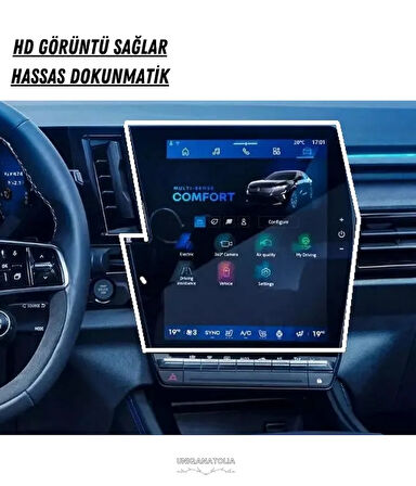 Renault Austral 2025 Hayalet Gösterge ve Navigasyon Multimedya Uyumlu Set Nano Ekran Koruyucu